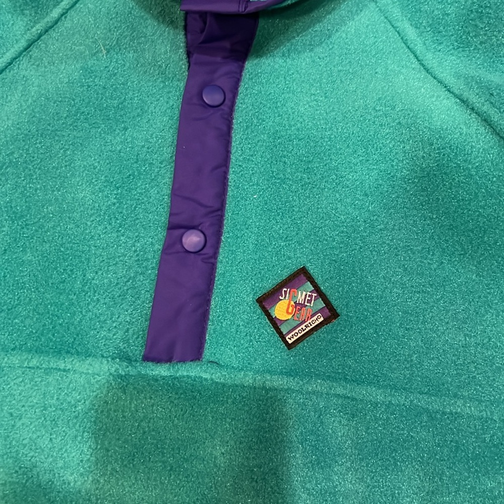 Vintage 90s Woolrich Fleece‎ SIGmet Gear snap large